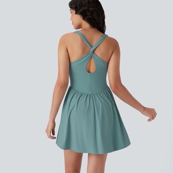 Halara Women's Breezeful Backless Corset 2-in-1 Pocket Mini Active Dress Size M - Picture 2 of 15